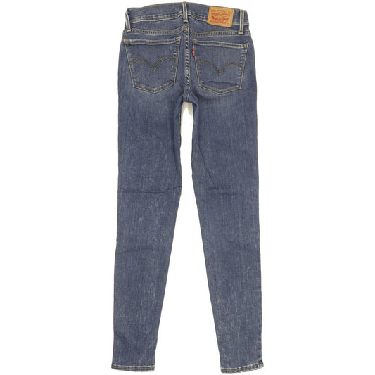 Levi's 710 Super Women Blue Skinny Slim Stretch Jeans W25 L29