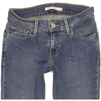 Levi's 710 Super Women Blue Skinny Slim Stretch Jeans W25 L29