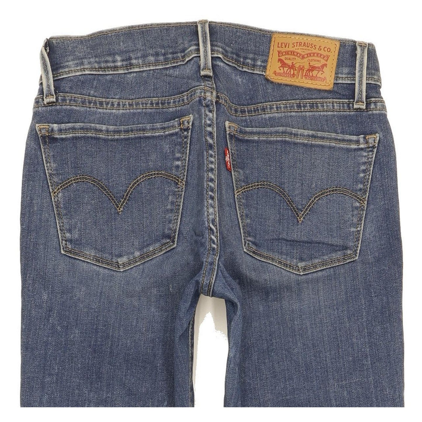 Levi's 710 Super Women Blue Skinny Slim Stretch Jeans W25 L29