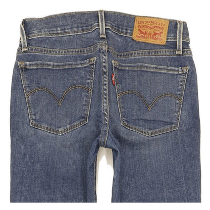 Levi's 710 Super Women Blue Skinny Slim Stretch Jeans W25 L29