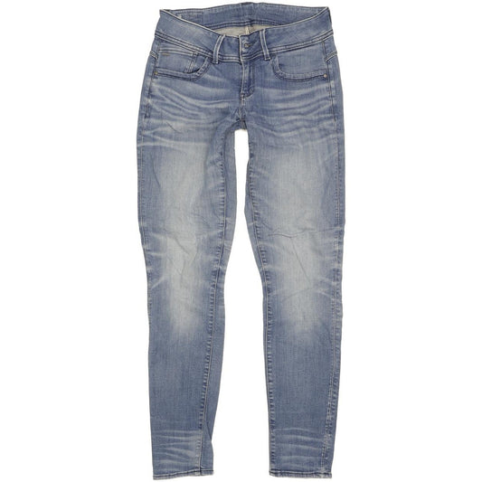 G-Star Lynn Mid Women Blue Skinny Slim Stretch Jeans W29 L32