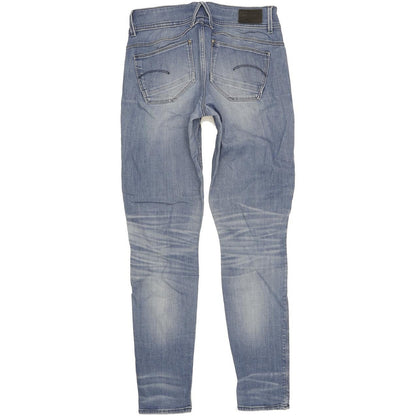 G-Star Lynn Mid Women Blue Skinny Slim Stretch Jeans W29 L32