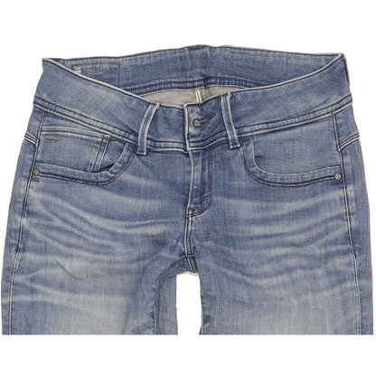 G-Star Lynn Mid Women Blue Skinny Slim Stretch Jeans W29 L32