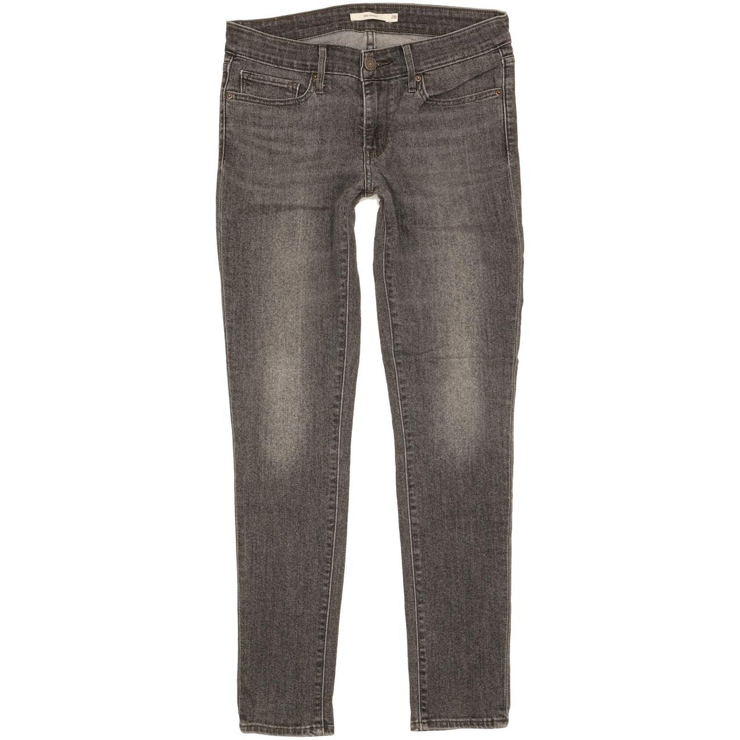 Levi's 711 Women Charcoal Skinny Slim Stretch Jeans W28 L29
