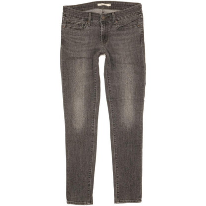 Levi's 711 Women Charcoal Skinny Slim Stretch Jeans W28 L29
