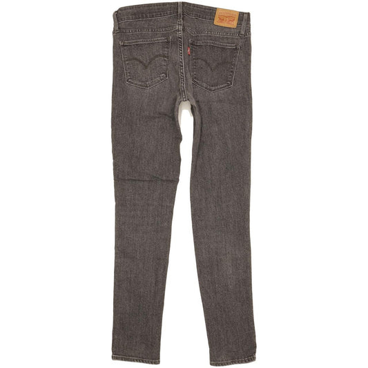 Levi's 711 Women Charcoal Skinny Slim Stretch Jeans W28 L29