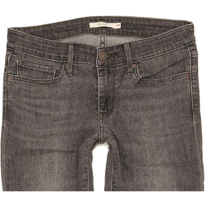 Levi's 711 Women Charcoal Skinny Slim Stretch Jeans W28 L29