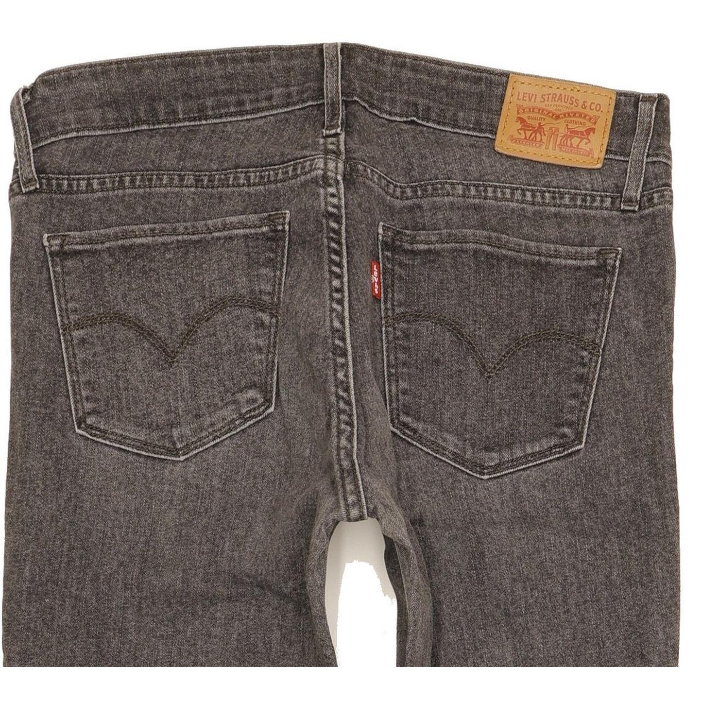 Levi's 711 Women Charcoal Skinny Slim Stretch Jeans W28 L29