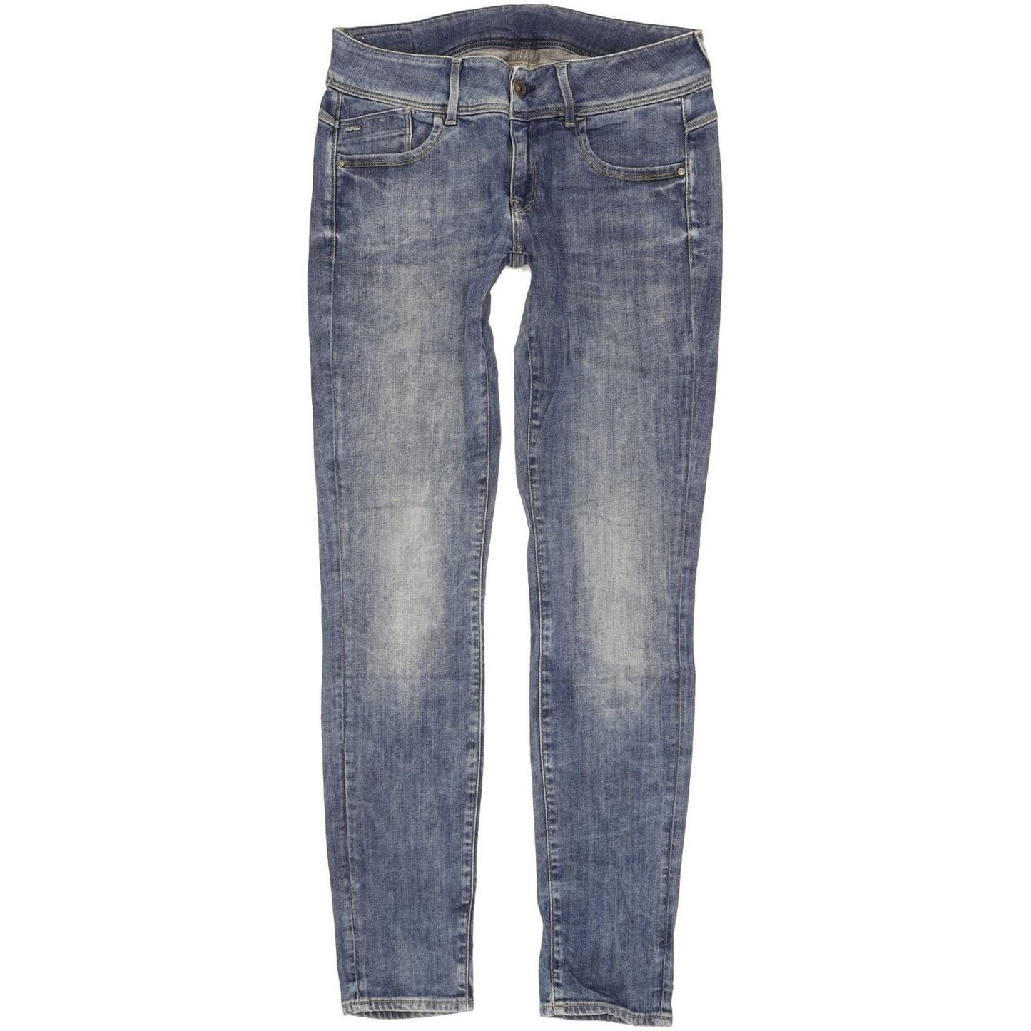 G-Star Lynn Mid Women Blue Skinny Slim Stretch Jeans W29 L32