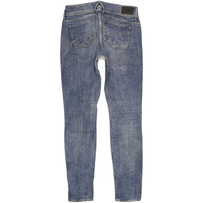 G-Star Lynn Mid Women Blue Skinny Slim Stretch Jeans W29 L32