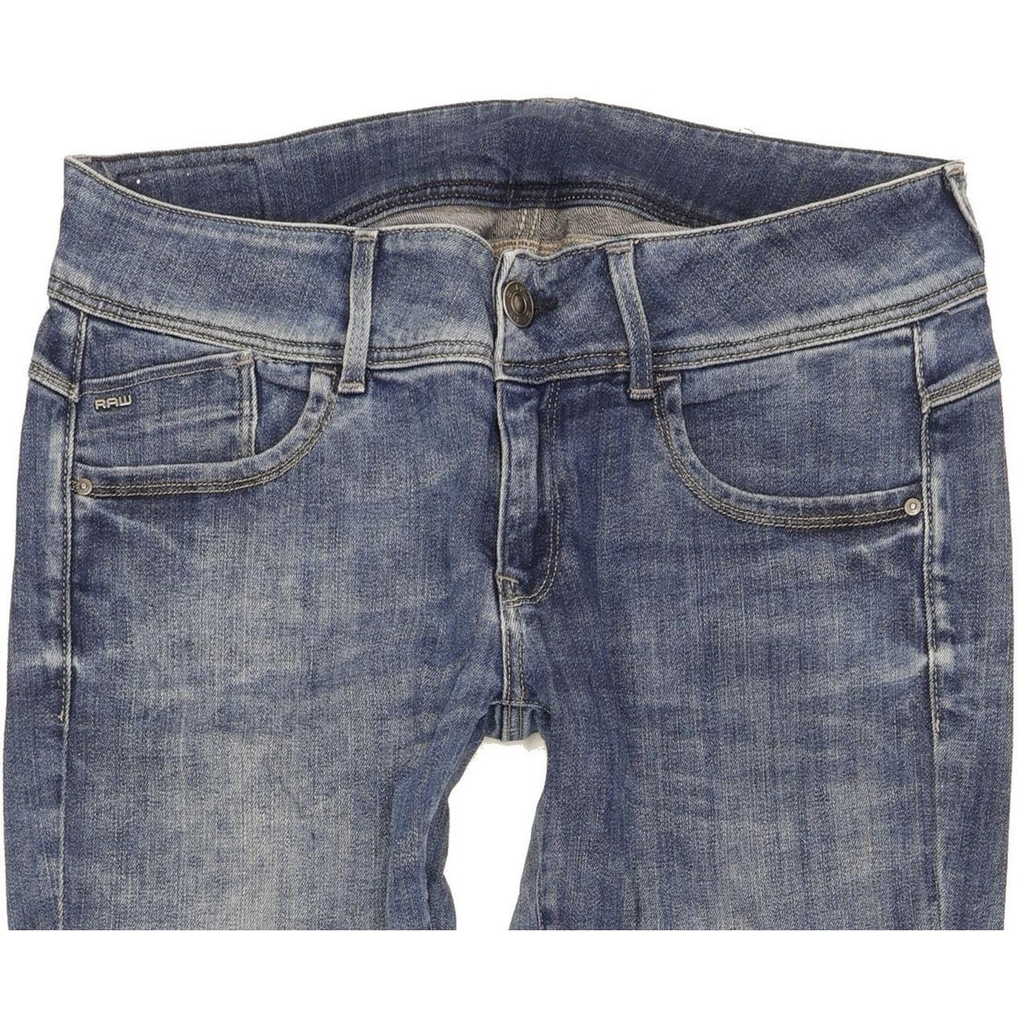 G-Star Lynn Mid Women Blue Skinny Slim Stretch Jeans W29 L32