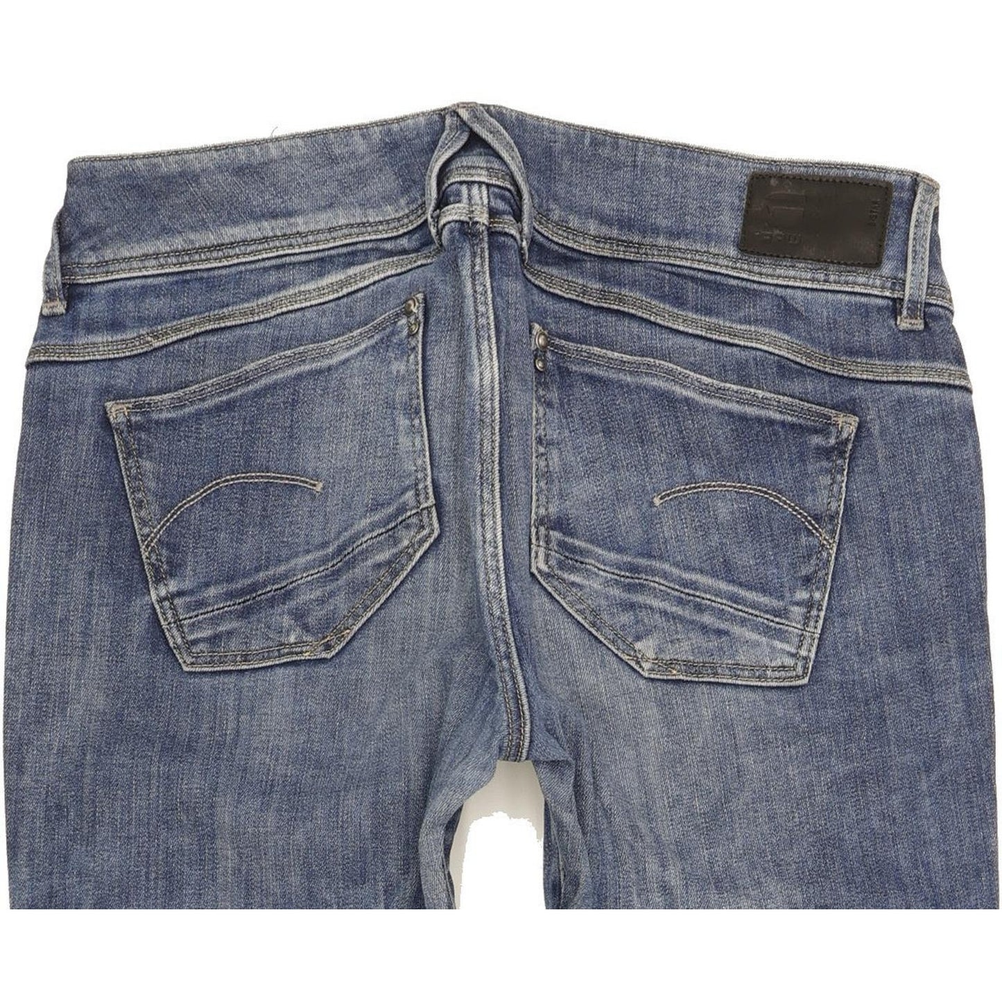 G-Star Lynn Mid Women Blue Skinny Slim Stretch Jeans W29 L32