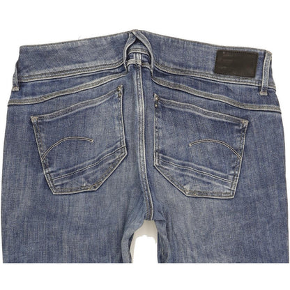 G-Star Lynn Mid Women Blue Skinny Slim Stretch Jeans W29 L32