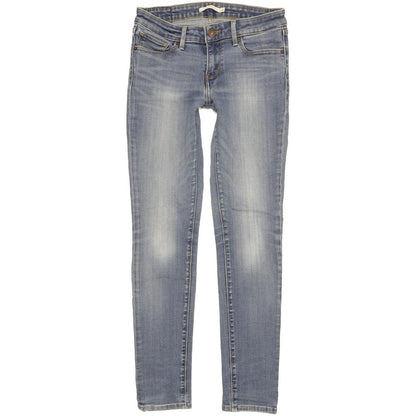 Levi's 711 Women Blue Skinny Slim Stretch Jeans W28 L29