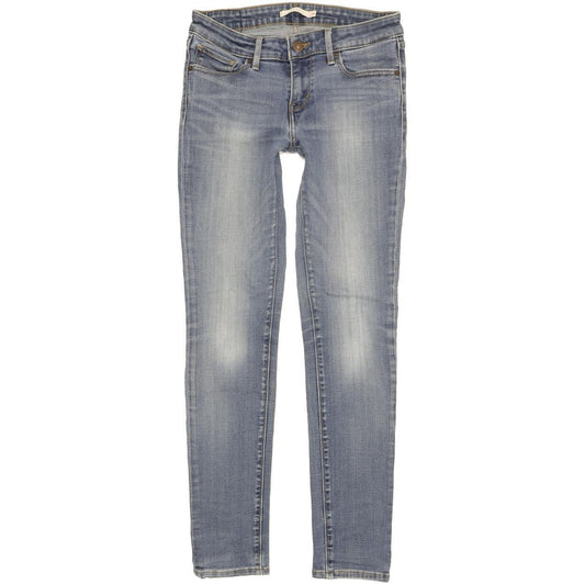 Levi's 711 Women Blue Skinny Slim Stretch Jeans W28 L29
