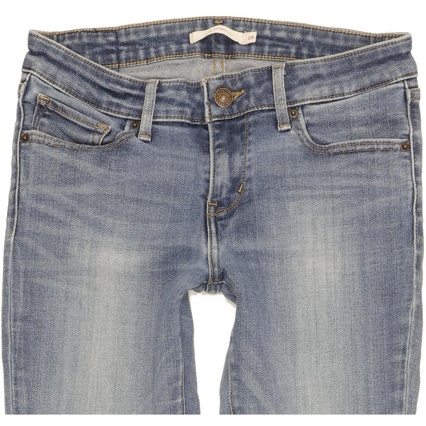 Levi's 711 Women Blue Skinny Slim Stretch Jeans W28 L29