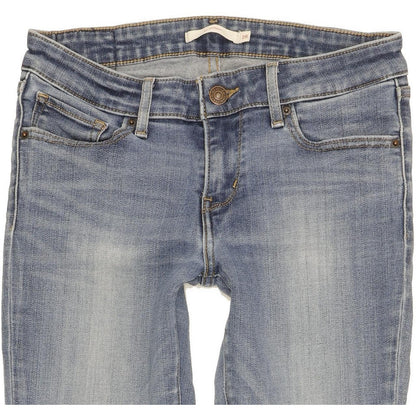 Levi's 711 Women Blue Skinny Slim Stretch Jeans W28 L29
