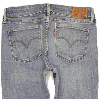 Levi's 711 Women Blue Skinny Slim Stretch Jeans W28 L29