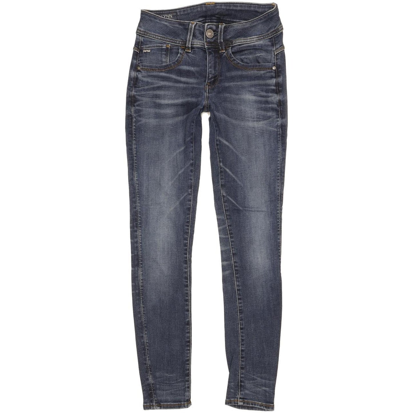 G-Star Lynn Mid Women Blue Skinny Slim Stretch Jeans W27 L29