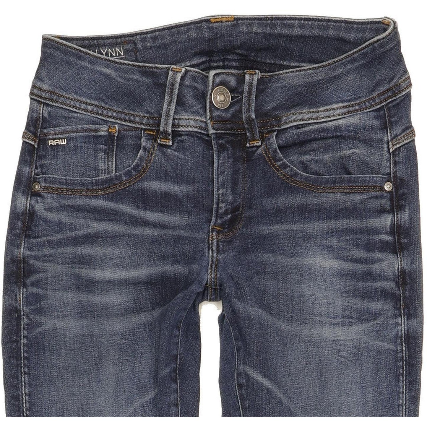 G-Star Lynn Mid Women Blue Skinny Slim Stretch Jeans W27 L29
