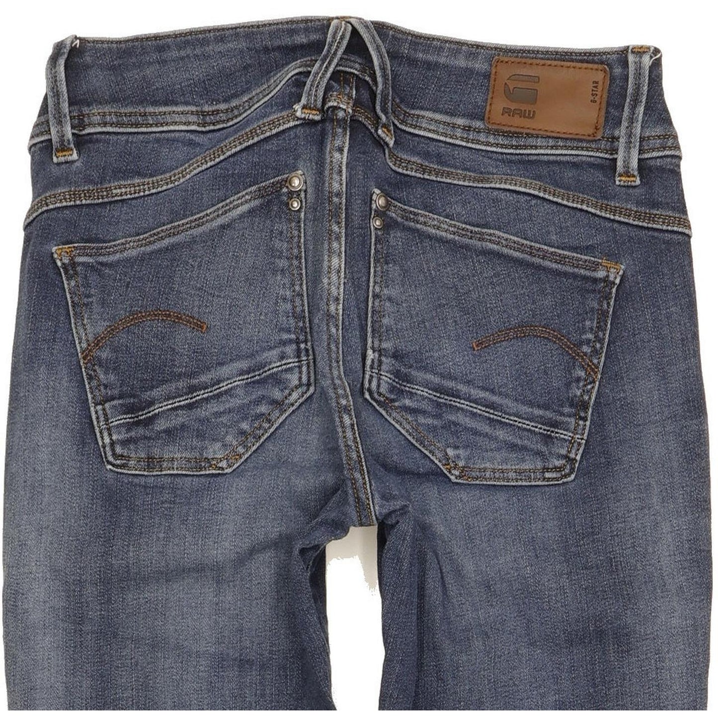 G-Star Lynn Mid Women Blue Skinny Slim Stretch Jeans W27 L29