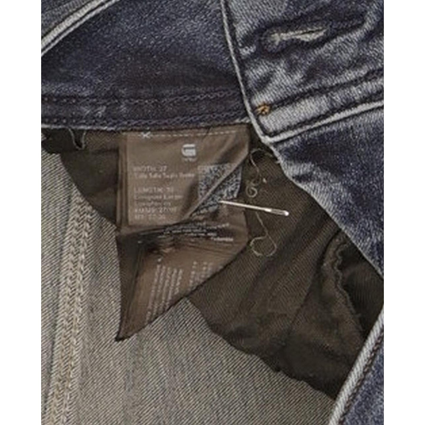 G-Star Lynn Mid Women Blue Skinny Slim Stretch Jeans W27 L29