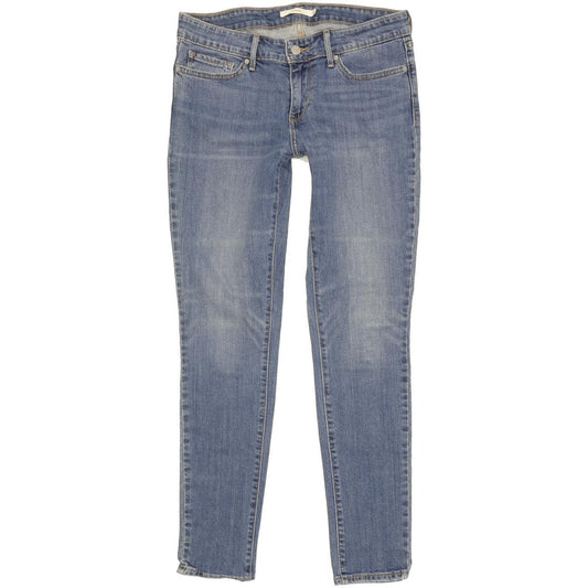 Levi's 711 Women Blue Skinny Slim Stretch Jeans W29 L30