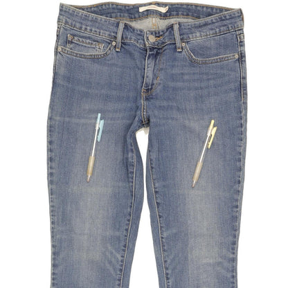 Levi's 711 Women Blue Skinny Slim Stretch Jeans W29 L30