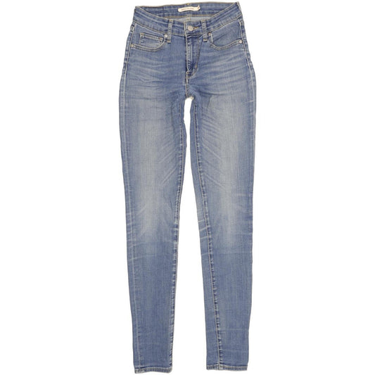 Levi's 721 Women Blue Skinny Slim Stretch Jeans W26 L32