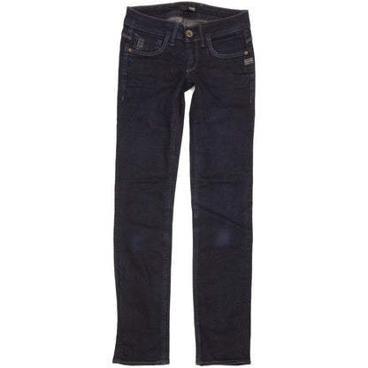 G-Star Attacc Women Blue Straight Slim Stretch Jeans W25 L30