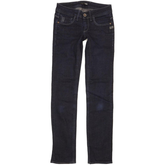 G-Star Attacc Women Blue Straight Slim Stretch Jeans W25 L30