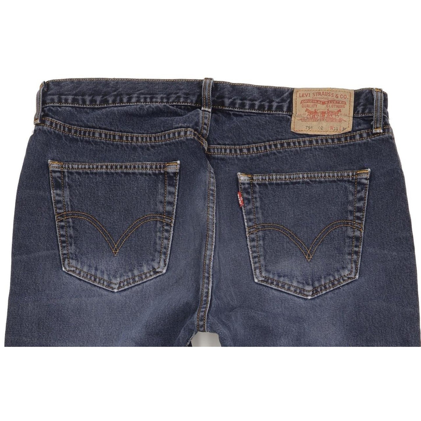 Levi's 751 Men Blue Straight Slim Jeans W38 L33