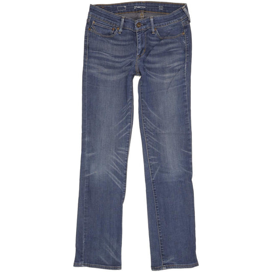 Levi's Slight Curve Women Blue Straight Slim Stretch Jeans W27 L30