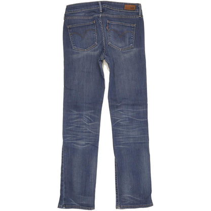 Levi's Slight Curve Women Blue Straight Slim Stretch Jeans W27 L30