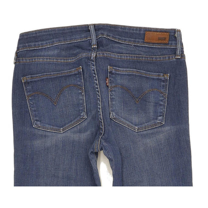 Levi's Slight Curve Women Blue Straight Slim Stretch Jeans W27 L30