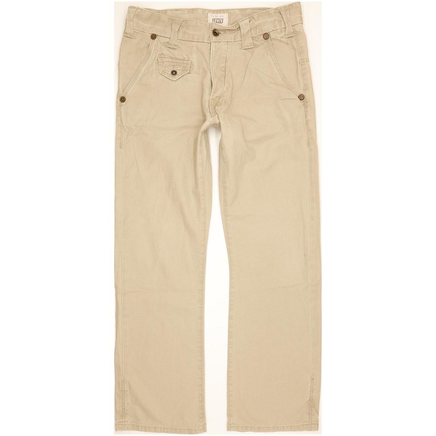 Levi's Men Beige Straight Regular Jeans W33 L32