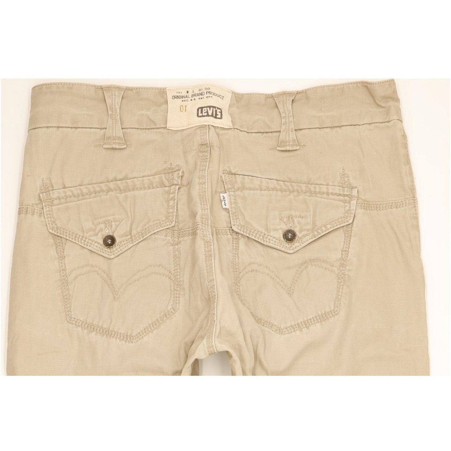 Levi's Men Beige Straight Regular Jeans W33 L32