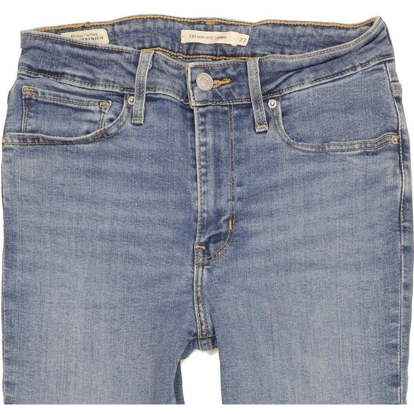 Levi's 721 Women Blue Skinny Slim Stretch Jeans W27 L29