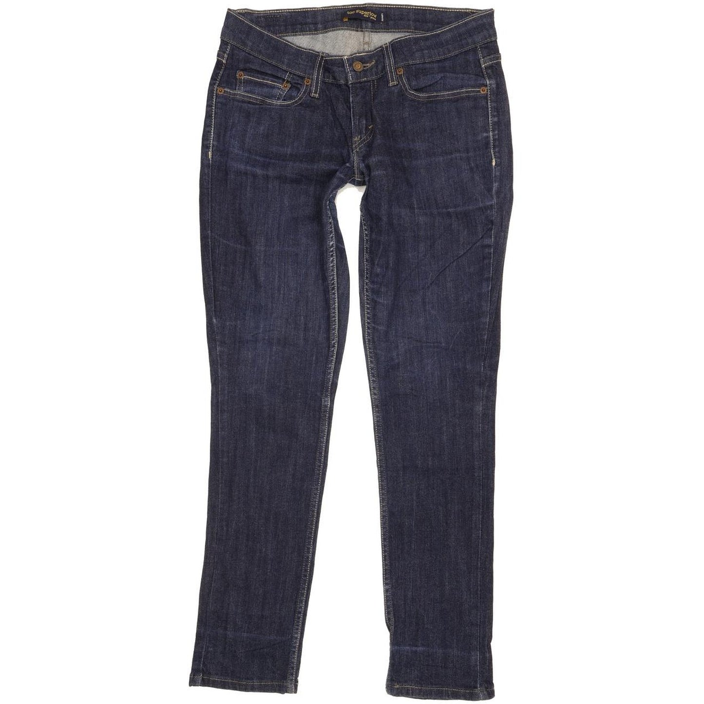 Levi's 524 Women Blue Straight Slim Stretch Jeans W28 L30