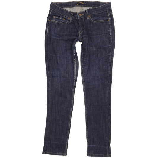 Levi's 524 Women Blue Straight Slim Stretch Jeans W28 L30