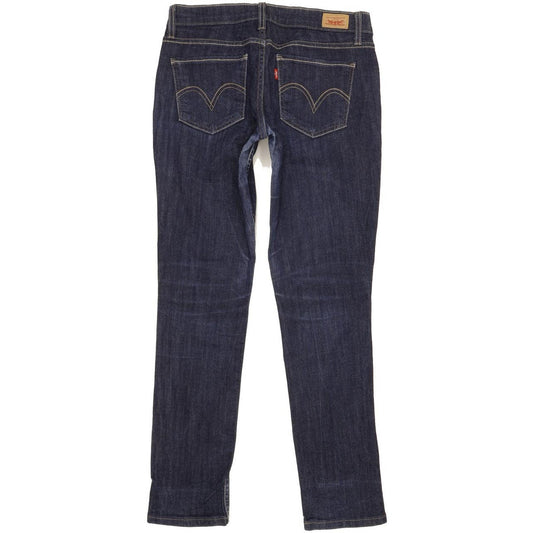 Levi's 524 Women Blue Straight Slim Stretch Jeans W28 L30