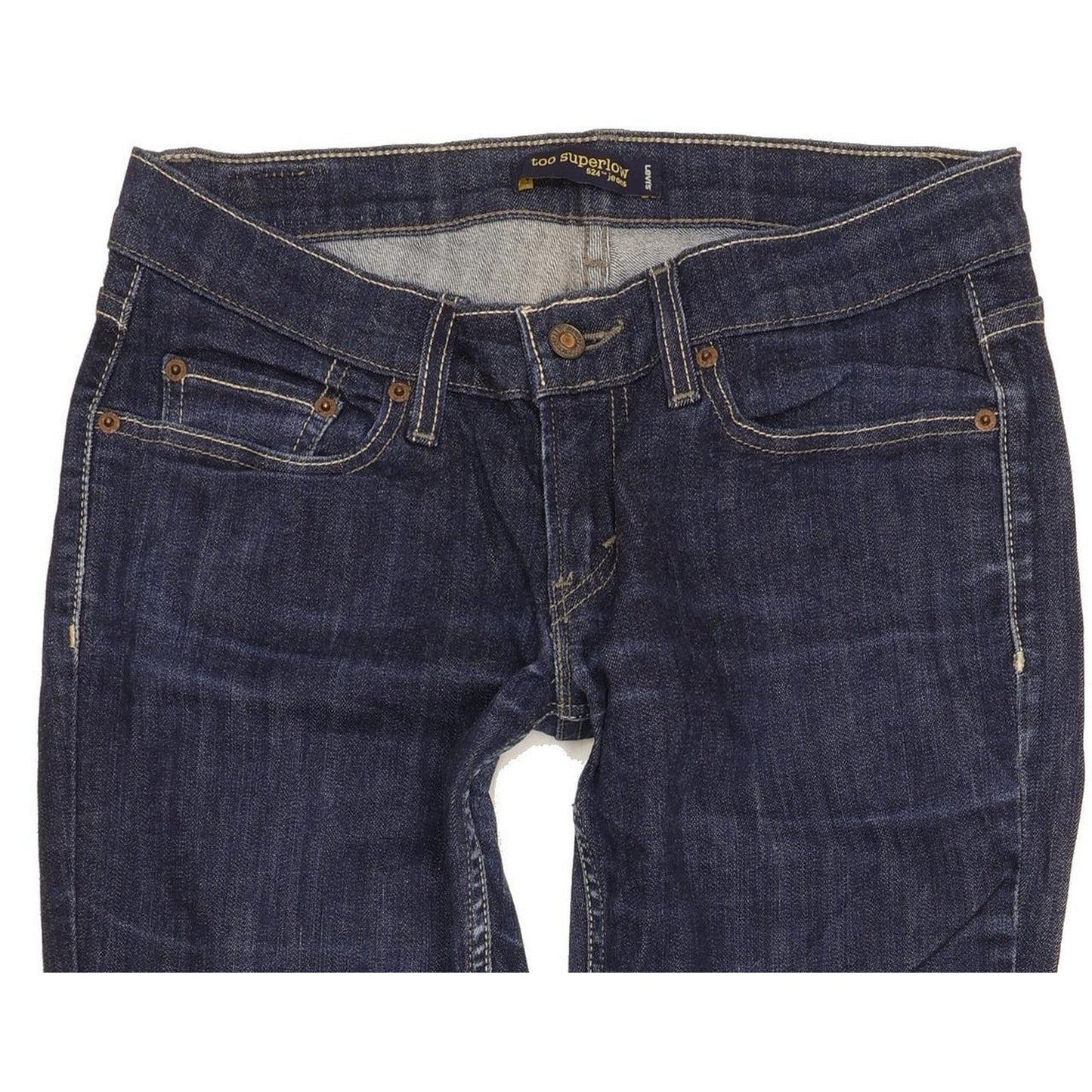 Levi's 524 Women Blue Straight Slim Stretch Jeans W28 L30