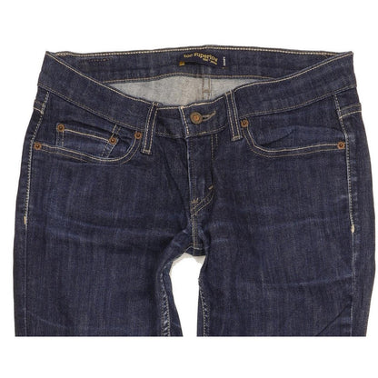 Levi's 524 Women Blue Straight Slim Stretch Jeans W28 L30