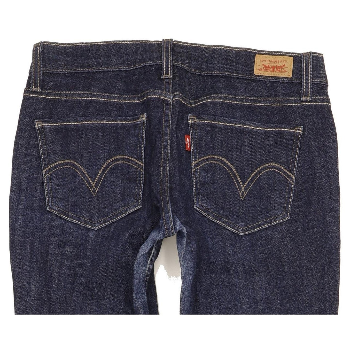 Levi's 524 Women Blue Straight Slim Stretch Jeans W28 L30
