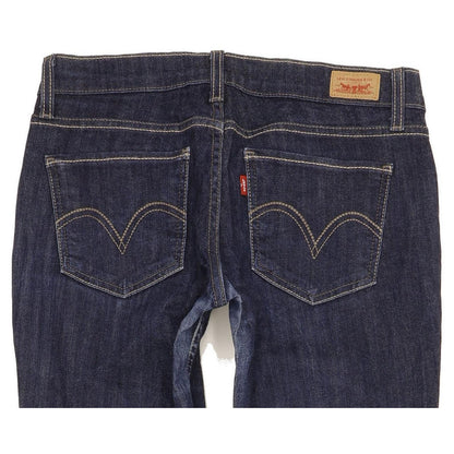 Levi's 524 Women Blue Straight Slim Stretch Jeans W28 L30