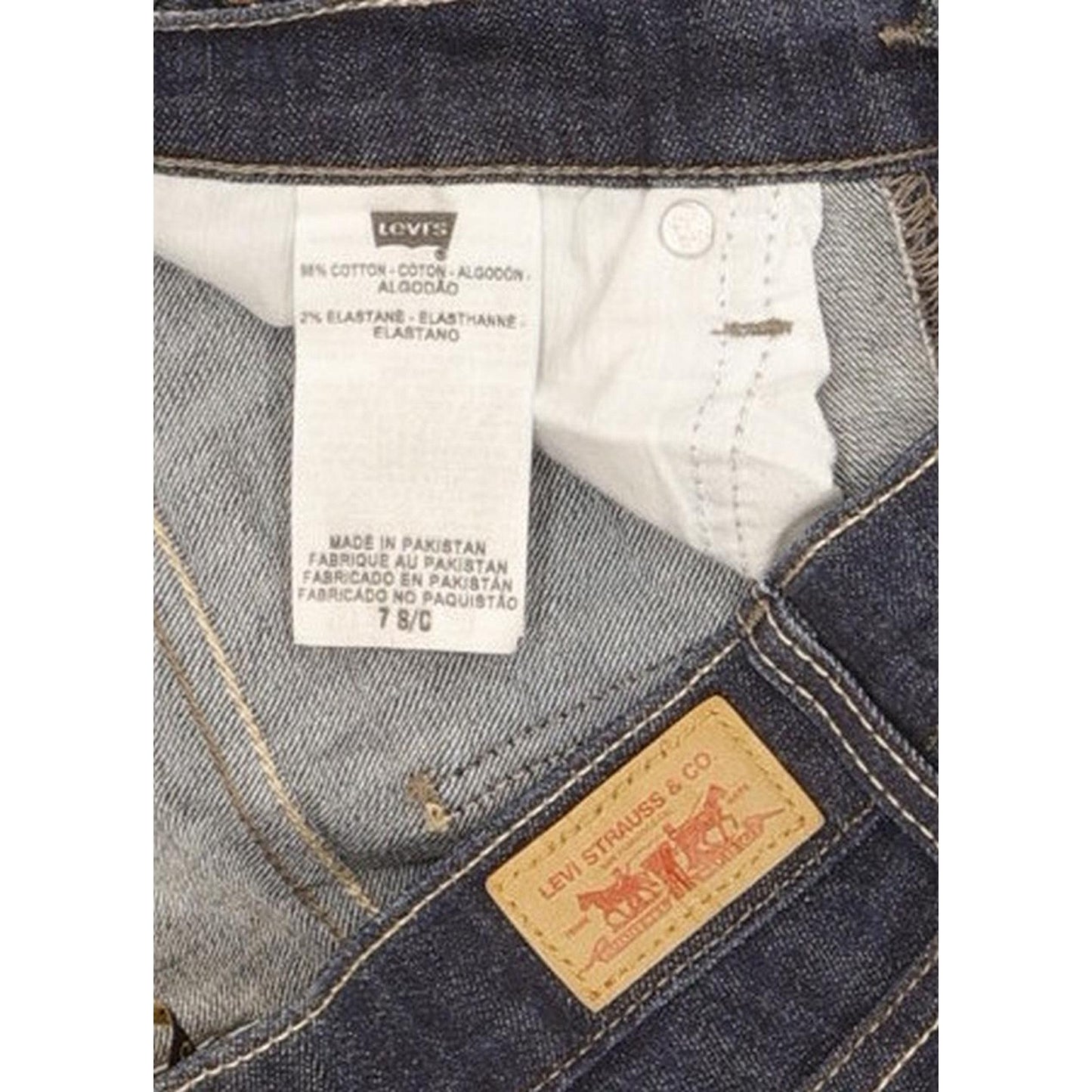 Levi's 524 Women Blue Straight Slim Stretch Jeans W28 L30