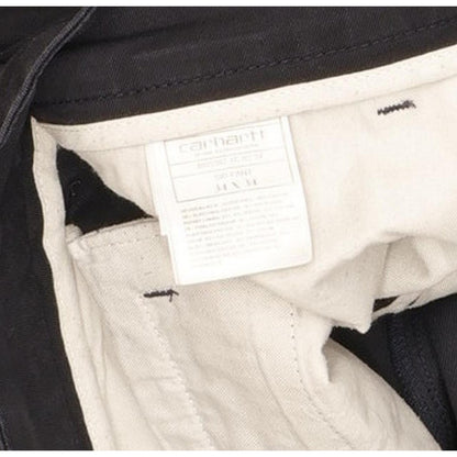 Carhartt Men Navy Straight Slim Stretch Jeans W34 L33