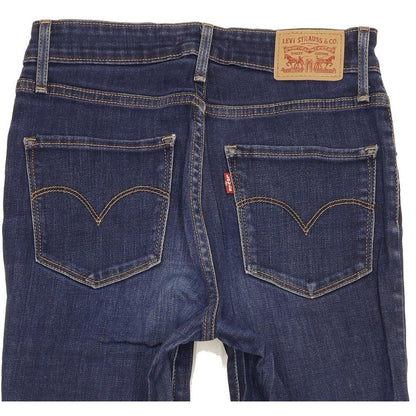 Levi's 721 Women Blue Skinny Slim Stretch Jeans W27 L31