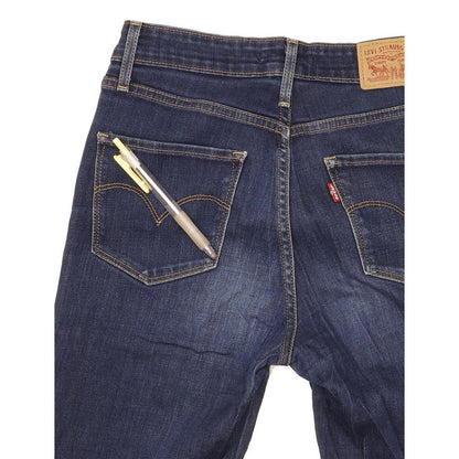 Levi's 721 Women Blue Skinny Slim Stretch Jeans W27 L31