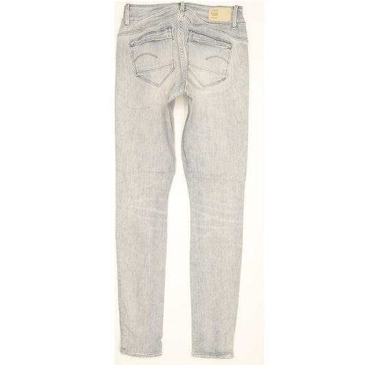 G-Star Women Blue Skinny Slim Stretch Jeans W26 L32